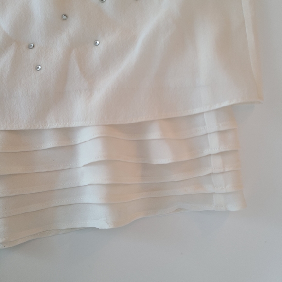 Alice+Olivia Cream Halter Mini Cocktail Dress Med - Picture 9 of 14